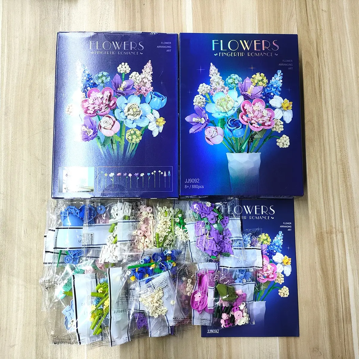 Eternal Flower Desktop Decoration, Puzzle Assembly Building Blocks