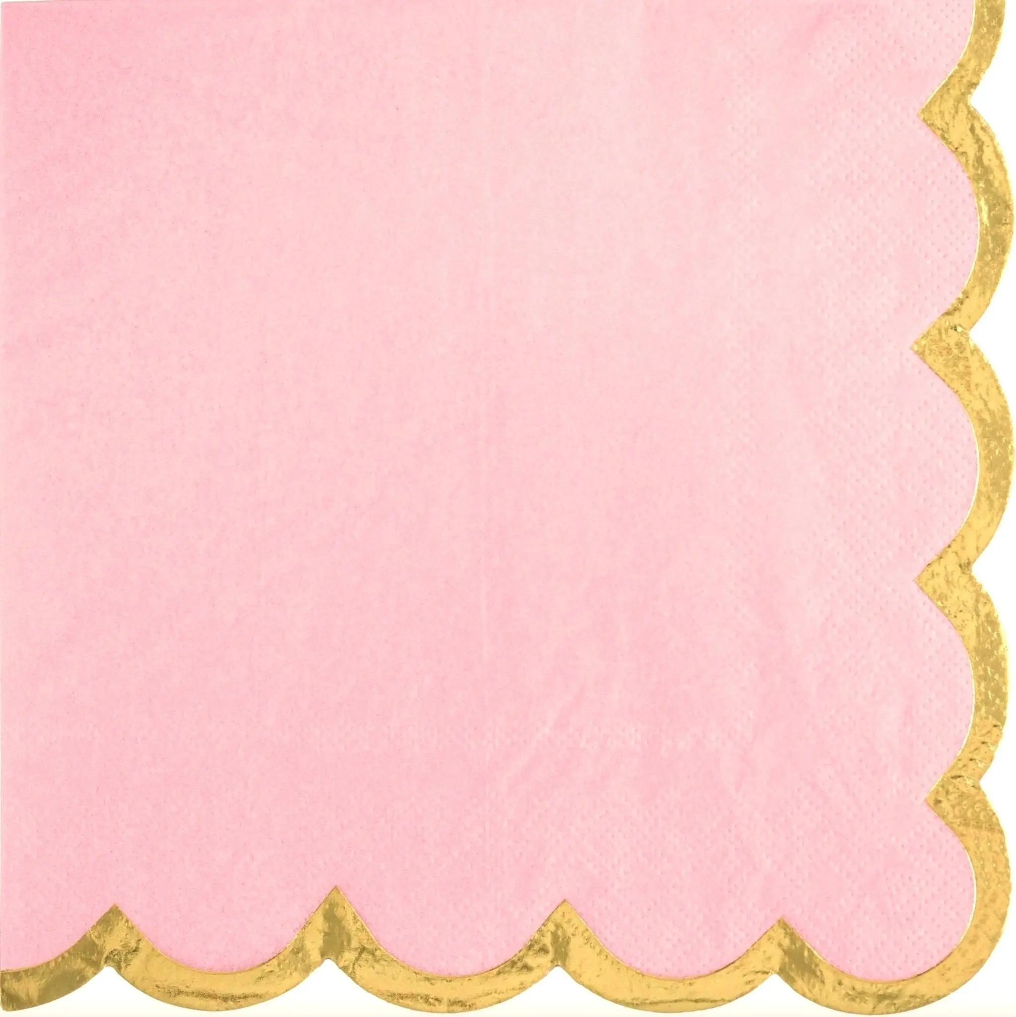 Elegant Pink & Gold Napkins