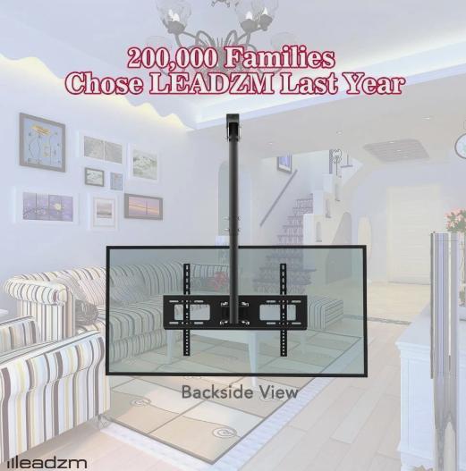 Full Motion Ceiling TV Wall Mount Bracket for 32 40 42 46 50 55 60 65 70 LED LCD