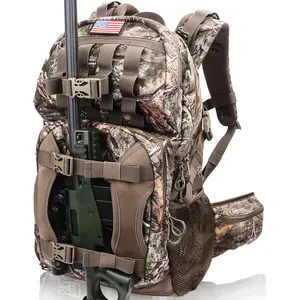 Hunting Backpack, Camo Hunting Backpacks & duffle Bags, Water-resistant Long-Lasting Large Capacity Bow Backpack Hunting Pack For Hunting Gear Accessories (Treasures of the Trees)