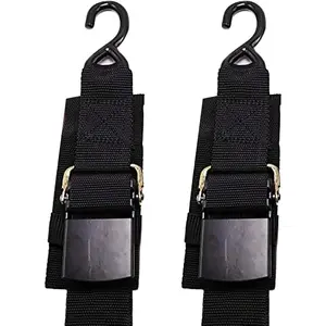 MEILI Heavy Duty Boat Trailer Transom Strap (2PK) - 2 Inch X 48 Inch Adjustable Marine Boat Tie down Straps to Trailer (Shipped from USA) with Quick Release Buckle1200 LBS Capacity Securely Meili