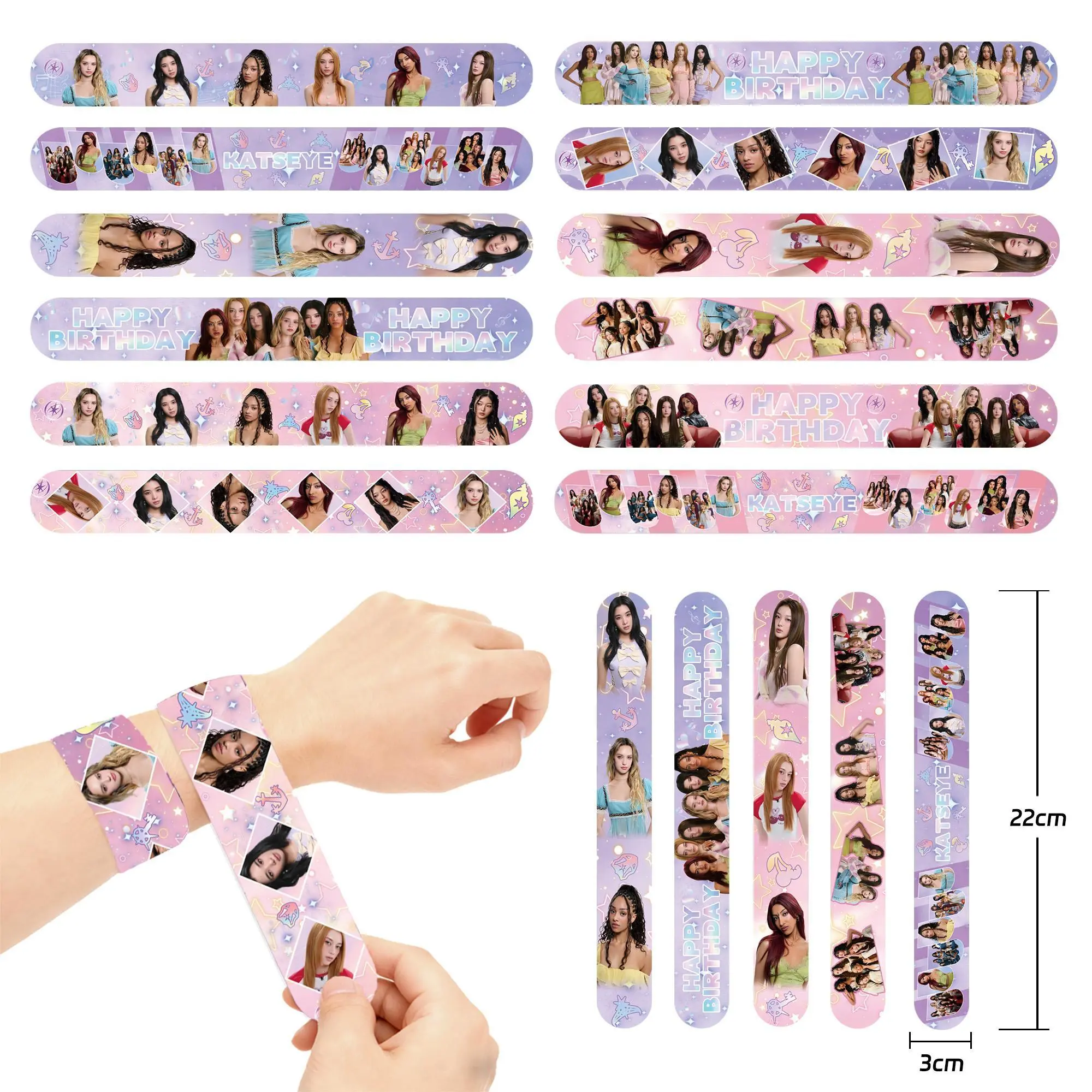 slap wristband-12pcs