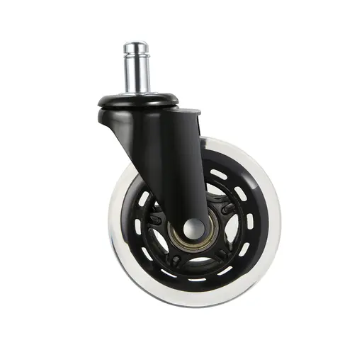 VEVOR 5-Piece Furniture Moving Wheel Set, 5 Swivel Casters for Office Chairs, 1-Time Molded Durable Polyurethane, Dual Ball Bearings, Rust-Resistant Metal, Scratch-Safe Tread, Universal Fit, Hardwood Floor Safe