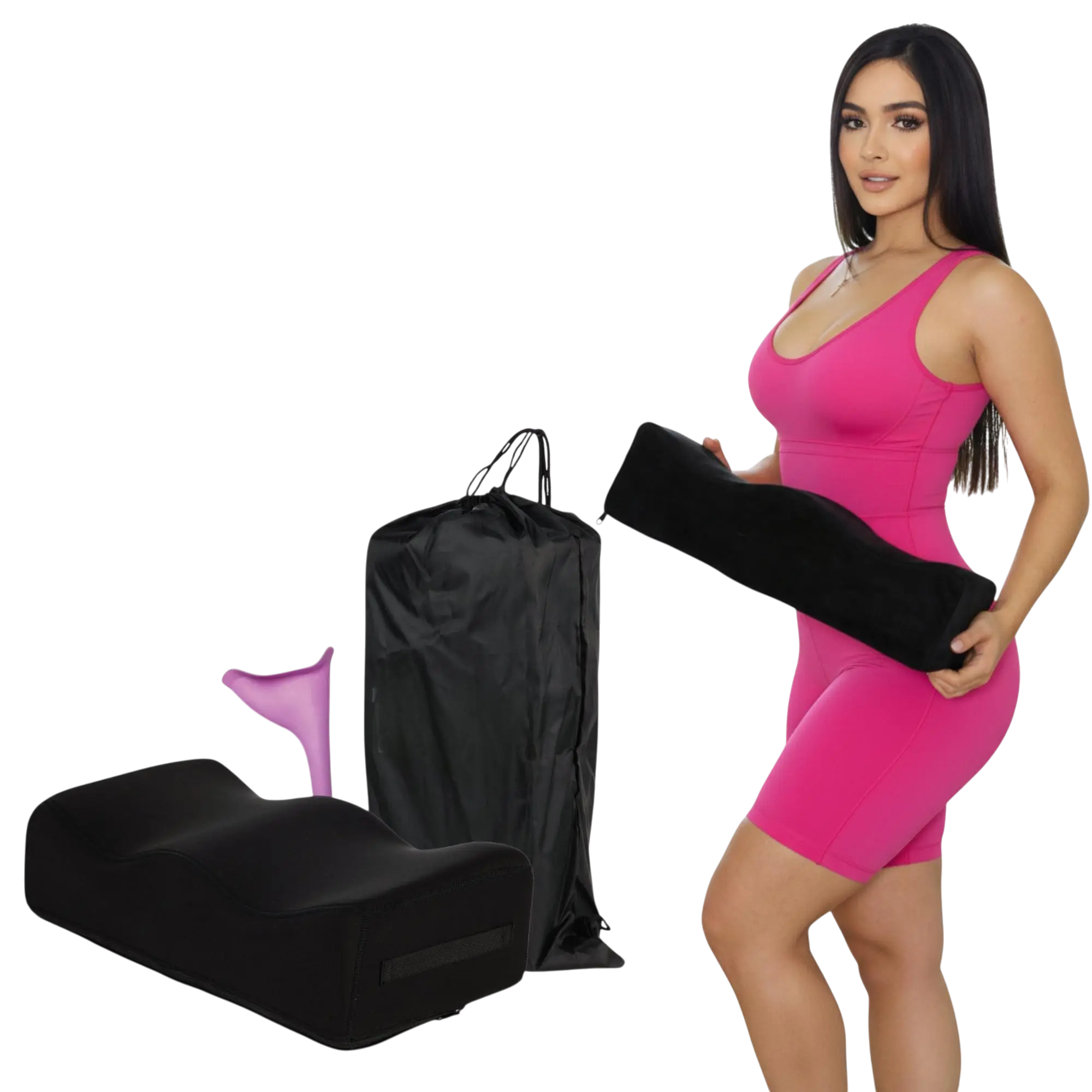 BBL Pillow After Surgery for Sitting, Brazilian Butt Lift Pillow Lifting Cushion for Recovery, Home, Driving and Office Chair Use, BBL Surgery Essentials thigh pillow Post Surgery Supplies Portable