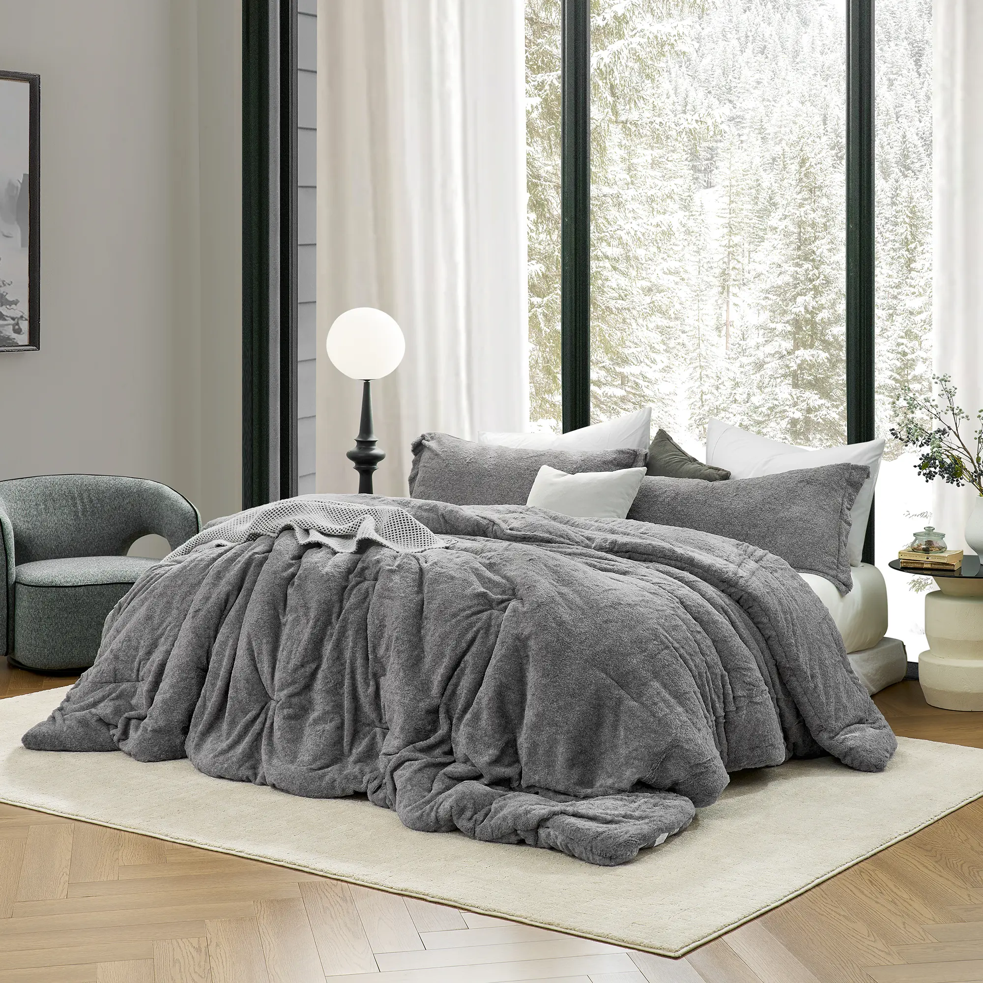 Mountain of Shoulder - Coma Inducer Oversized Comforter Set - Rooted Gray