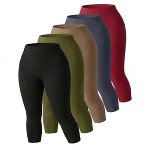 Womens High Waisted Leggings Pockets Breathable Stretchy Soft Yoga Pants Non See Through Workout Activewear Pack leggins comodos mujer