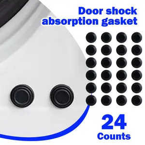 24 Counts Car Door Shock Absorbing Gasket, effectively protects door edges from small bumps and paint peeling