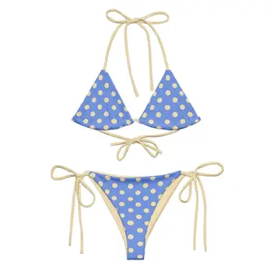 Berry Dots Polka Dots Bikini Printed Bikini 90s 80s Triangle Bikini