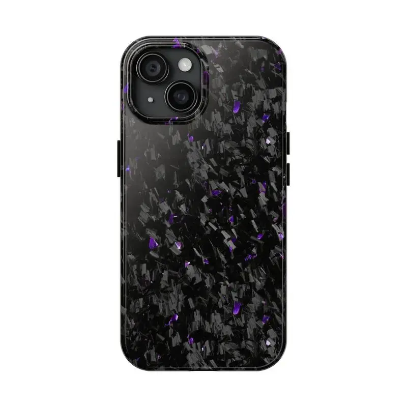 Forged Carbon Fibre Multi-Model Dual-Layer Hard Phone Case - Impact-Resistant, Lightweight, Tough Rubber Casing with Resistance for iPhone 17 Pro Max/16/15 Plus/14/13/12/11/Mini, Mobile Phone Accessory