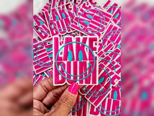 Lake Bum Smiley Embroidered Patch