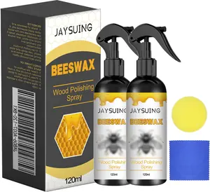 2Pcs Natural Beeswax Care Spray & Restorer, 2025 New Bees Wax Furniture Polish and Cleaner, Beeswax Furniture Polish for Wood, For Living Room, Kitchen, Leather and Furnitures Polishs - 120 ML