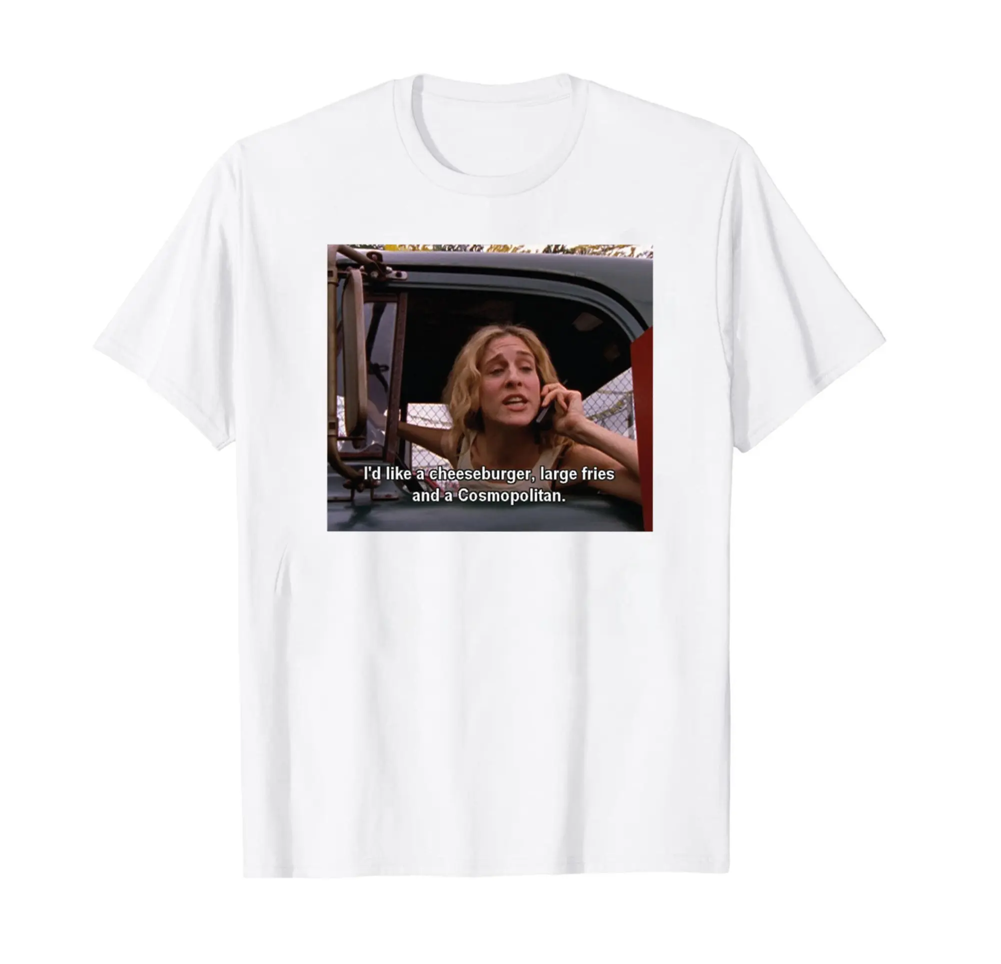 VintageTee Gildan Sex and the City T-shirt, Carrie Bradshaw T-Shirt, Sex and the City 90s Movie Tee, Carrie Bradshaw Vintage T-Shirt Unique Gifts For Him, Her, Film Fan, Cotton Top Shortsleeve Tshirt Festive