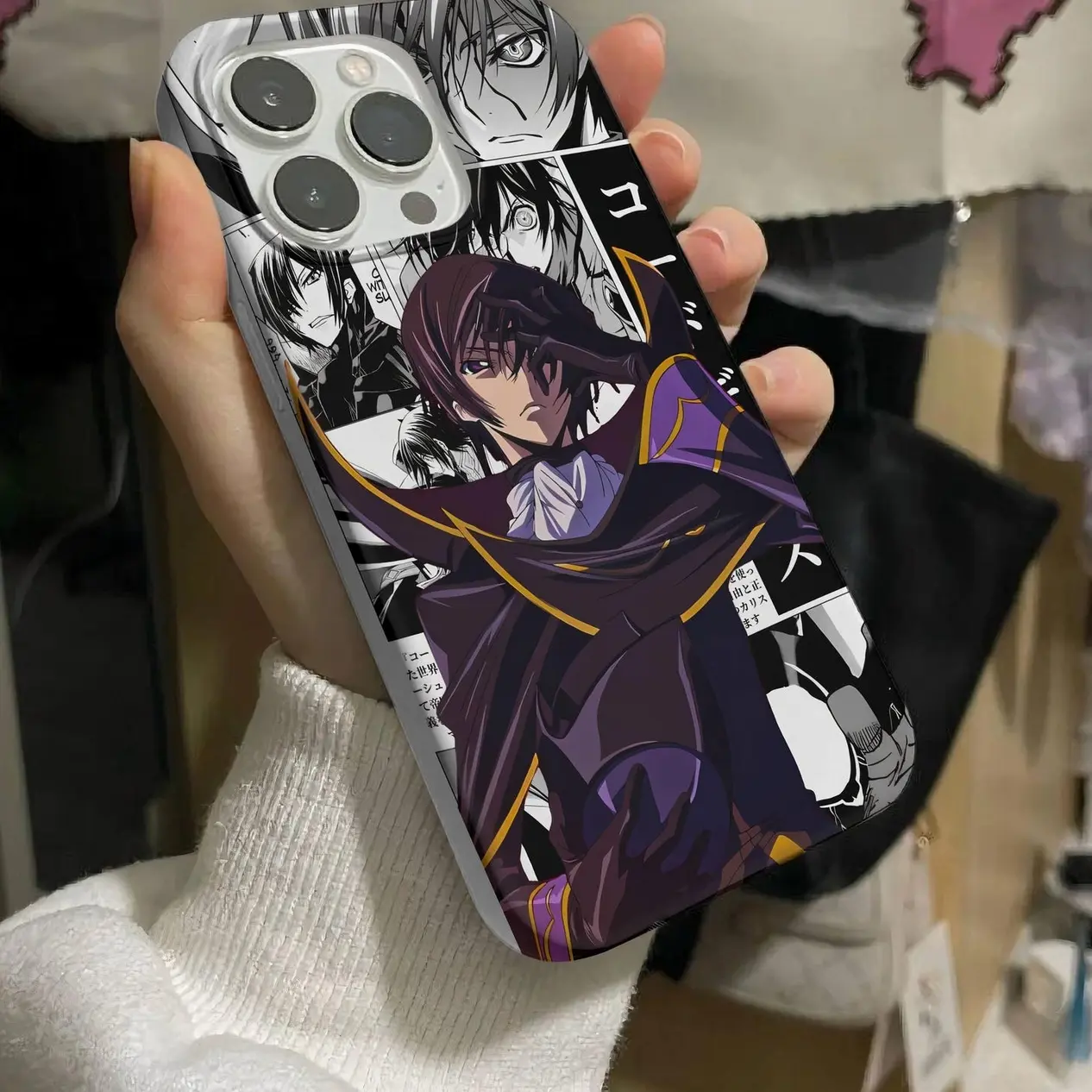 Lelouch Code Geass Anime Phone Case, Iphone & Samsung Manga Accessory Gift B4G