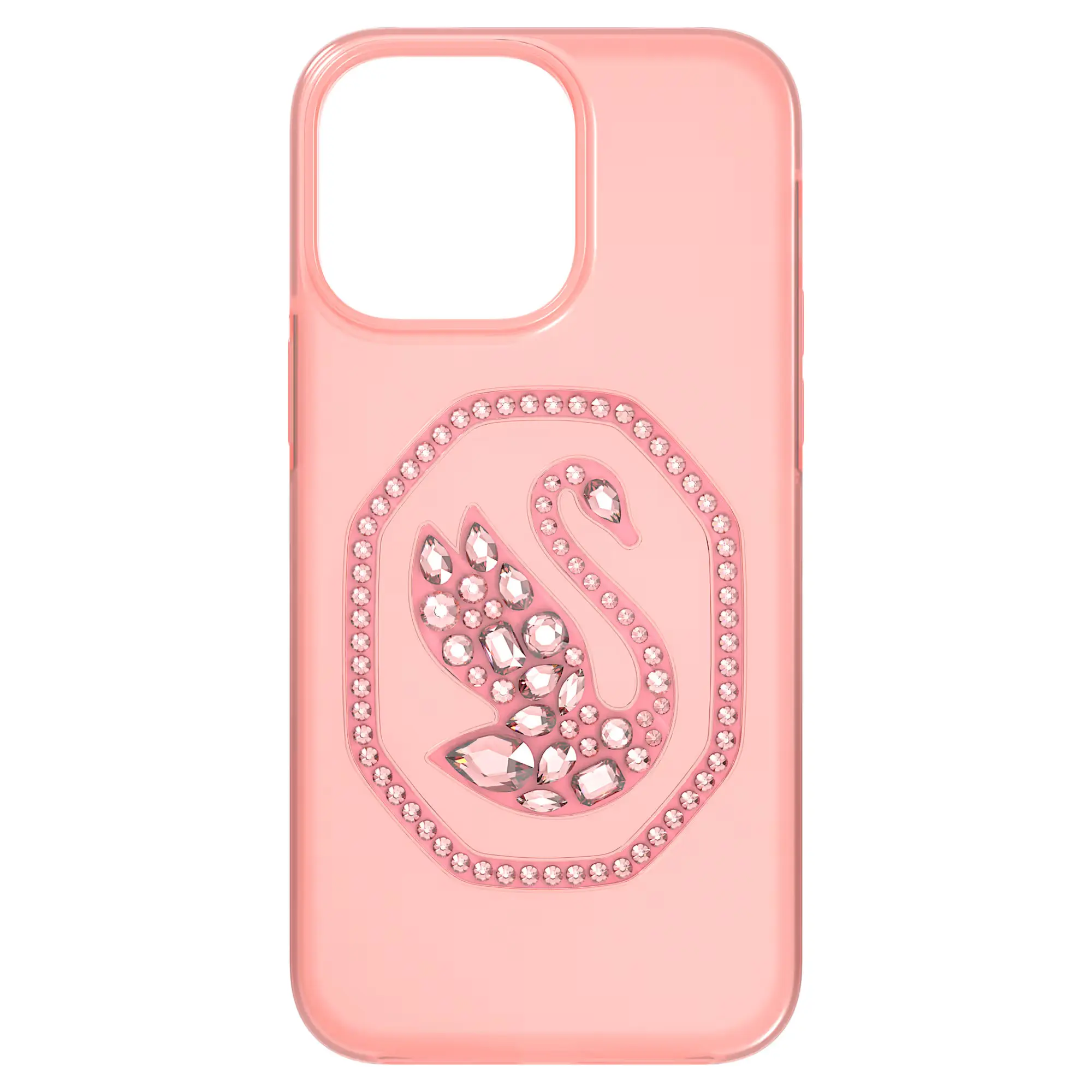 Swarovski Signum Swan Crystal Phone Case for iPhone 14 Pro Max, Glamorous Protective Cover in Pale Pink, Accessories, Casing, Cellphone, Gifting Idea