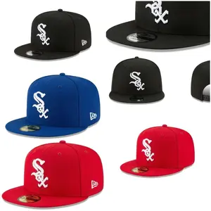 Chicago White Sox Snapback Hat for Men Women, Embroidered Baseball Cap, Adjustable Hip Hop Streetwear Fashion Sports Team Hat