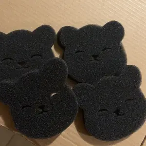 Pet Hair Remover for Laundry, 4 Pcs Sponge Laundry Balls, Bear-Design Laundry Lint Remover, Reusable Hair Remover Sponges