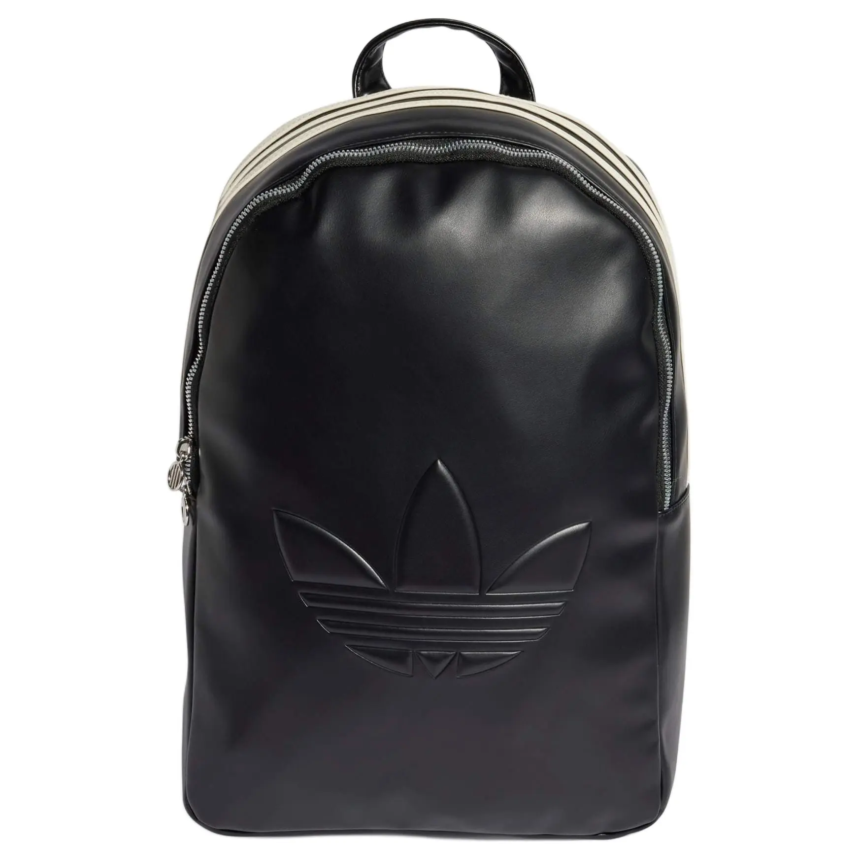 Adidas Originals Three-Stripe Logo Print Polyurethane Backpack for Men and Women