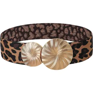 Women Wide Stretchy Waist Belts Elastic Vintage Cinch Belt Waistband for Dresses