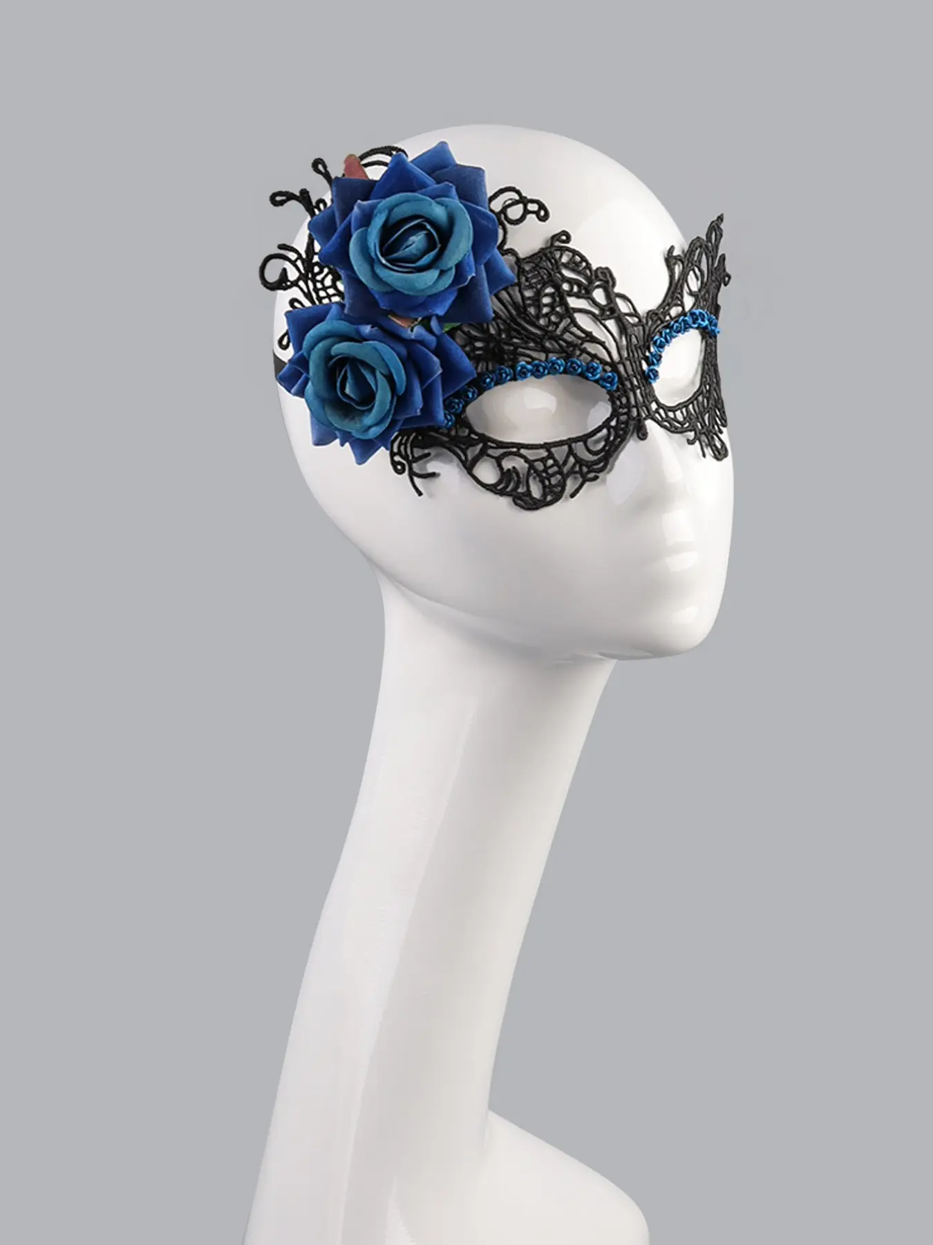 Halloween Masquerade Masks for Women - 1920s 50s Antique Lace  Venetian Mask for Mardi Gras Party Prom