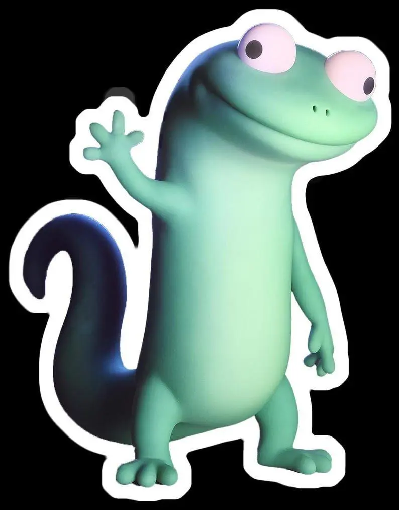 Lizard Lizard Lizard Meme Sticker - Funny Gecko Style Aesthetic Transparent Sticker for Smartphone Casing Made in USA