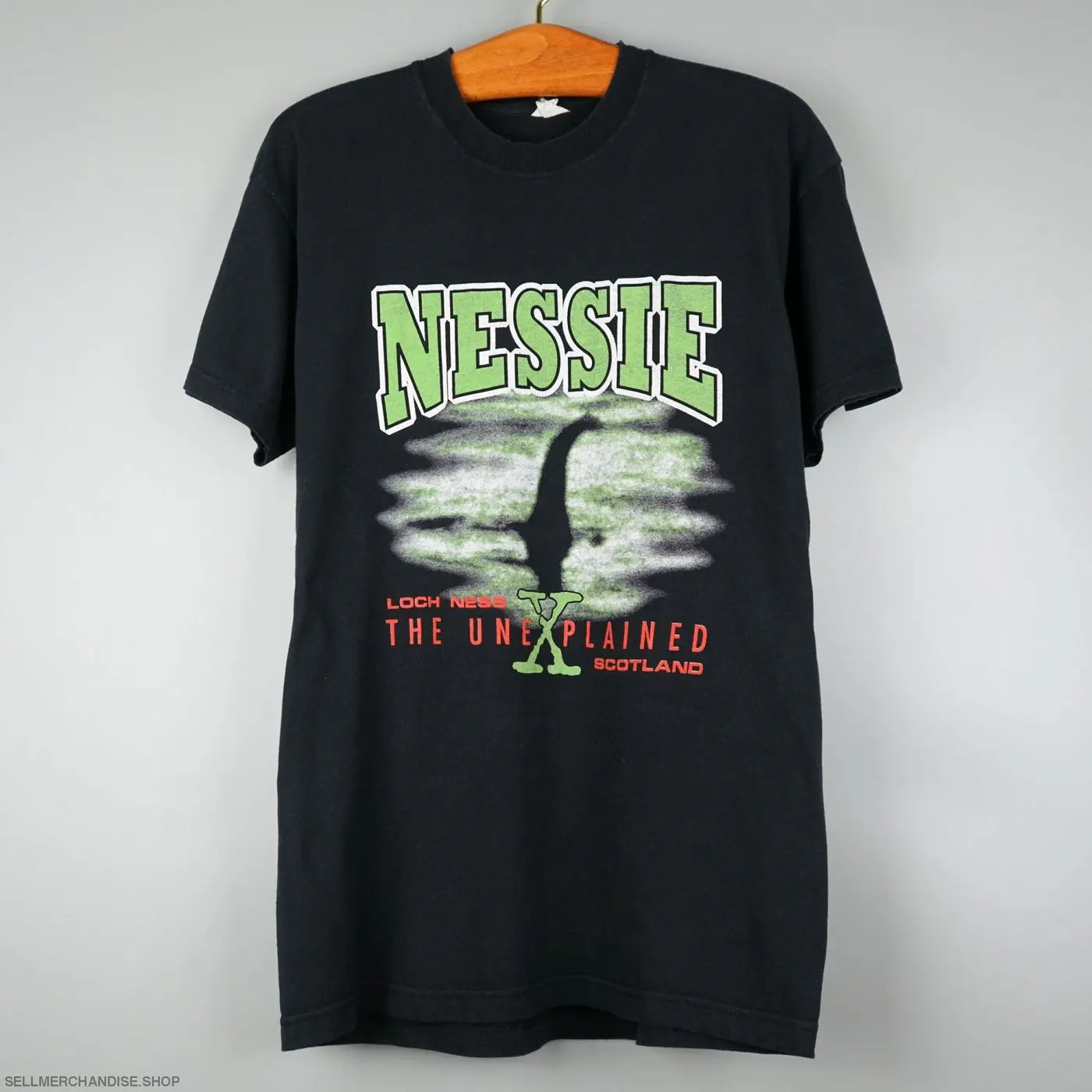 Vintage 1990s Nessie x X-Files Series t-shirt Graphic T-shirt ,Gift For Women, Gift For Men, Fall tee Crewneck Clothing Cotton Menswear