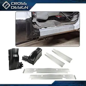 CROSSDESIGN 6Pcs Rocker Panel Inner Cab Kit For For 99-16 Ford Super Duty 2 Door Regular Cab