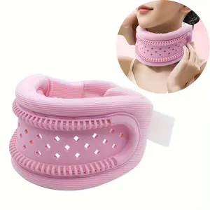 Travel pillow Adjustable Silicone Neck Brace, Breathable Support Collar, Anti-Forward Head Position, for Men and Women, Home Office Use, No Battery Required, Hand Wash Only