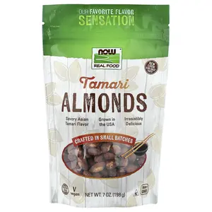 NOW Foods Real Food, Tamari Almonds, 7 oz (198 g)