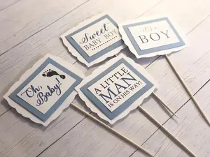 Baby Boy Baby Shower Decorations, Baby Shower Table Decor, Centerpieces
