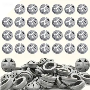 Non-Metallic Cable Connectors, Push-in Wire Connectors for Romex, 150 Pcs 3/8-1/2 Inch Electrical Box Clamps, Fits 1/2 Inch Knockouts, Push-in Connectors for Non-Metallic Sheathed Cable, Easy Snap-In Installation