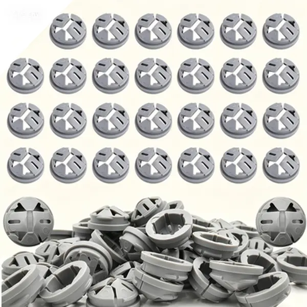Non-Metallic Cable Connectors, Push-in Wire Connectors for Romex, 150 Pcs 3/8-1/2 Inch Electrical Box Clamps, Fits 1/2 Inch Knockouts, Push-in Connectors for Non-Metallic Sheathed Cable, Easy Snap-In Installation