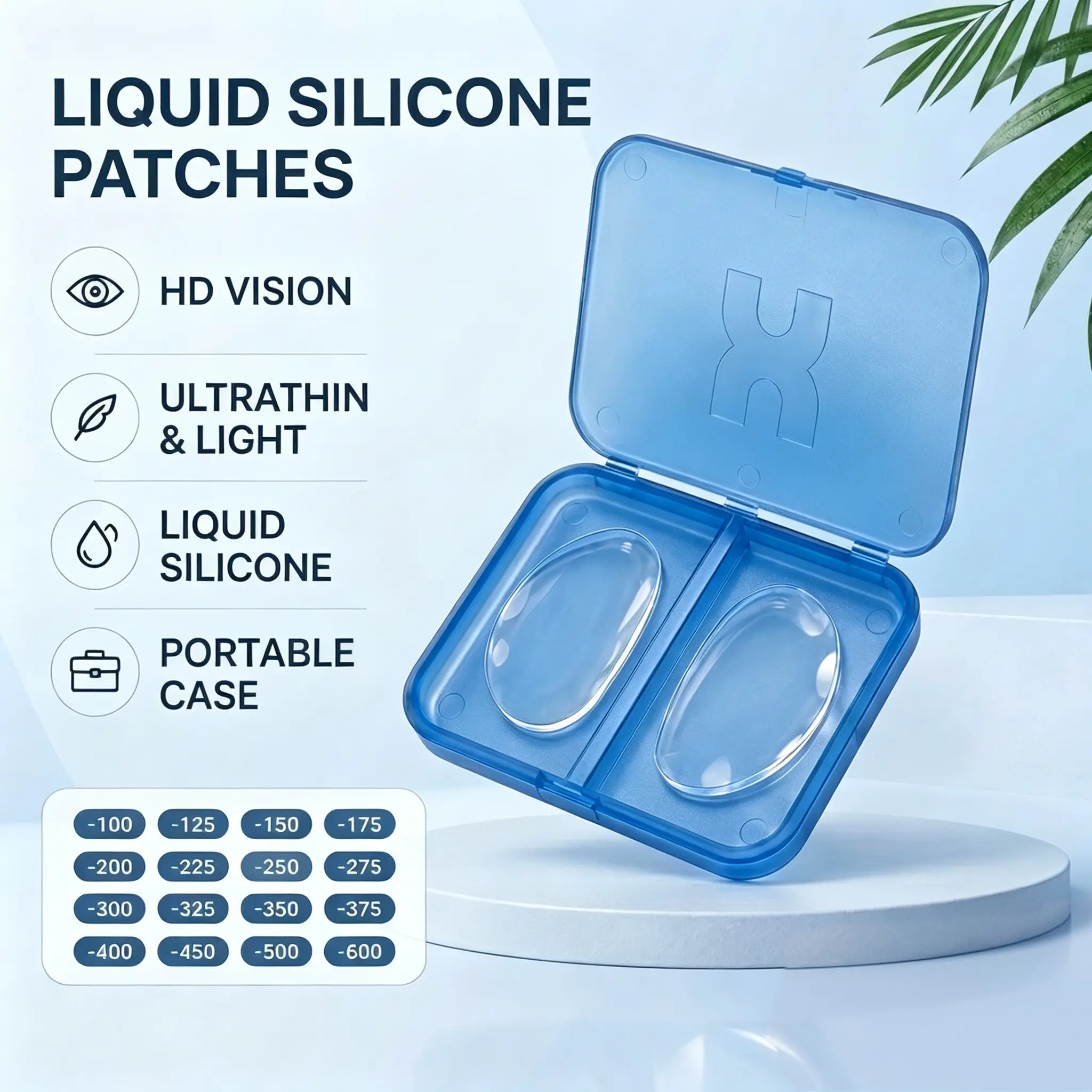 ZENOTTIC Stick-On Bifocal Lens Patches - Soft Silicone Self-Adhesive Inserts with Bifocal Shape, Self-Stick Inserts for Existing Glasses, Instant Daily Vision Correction,sohochic
