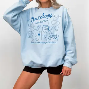 Oncology Nurse Sweatshirt  T-shirt , Inspirational Hem Onc Nurse Hematology Oncology RN Pediatric Oncology Chemo Nurse Unisex Womenswear