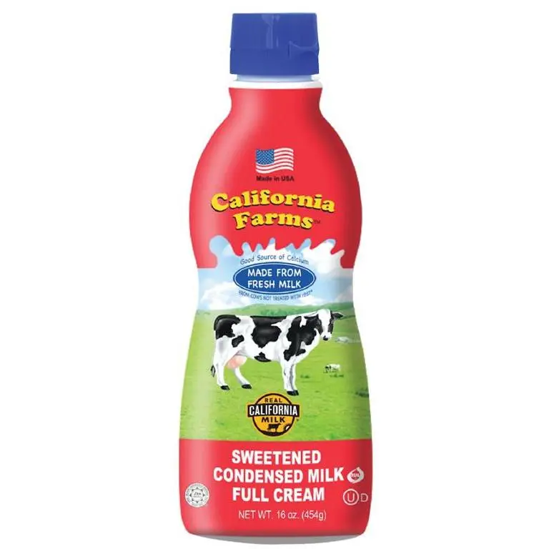 California Farms Sweetened Condensed Milk, 16oz Refrigerated Baking Ingredient for Bake Needs