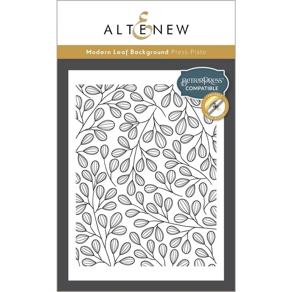 Modern Leaf Press Plates/Foil Plates