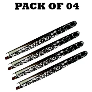 Forgica Professional Stainless Steel Paper Coated Tweezers Pack of 04