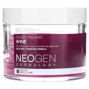 Neogen Dermalogy, Bio-Peel + Advanced Treatment, Gauze Peeling, Wine, 30 Count, 6.76 fl oz (200 ml)