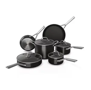 Ninja Foodi Neverstick 10-Piece Cookware Set - Black Non-Stick Kitchenware Without Warranty