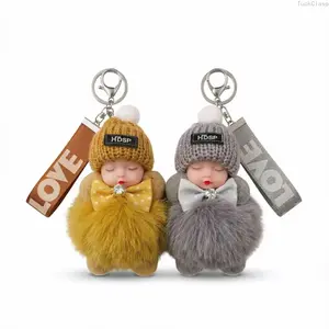 2-Pack Handmade Soft Doll Keychain, Cute Plush Charms for Phone and Bag, Adorable Pendant Keychain Gifts for Women and Girls, Perfect for Birthday, Holiday, and Everyday Use