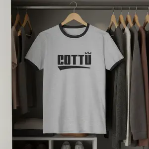 Stylish Unisex Cotton Ringer T-Shirt - Trendy Wear for Casual Outings, Gift for Birthdays, Everyday Comfort, Fashion Statement, Street Style