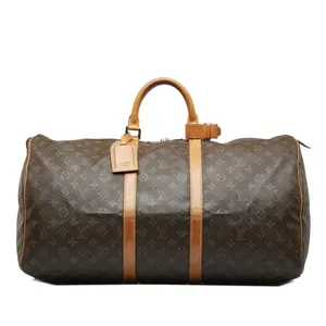 Pre-owned Louis Vuitton Canvas x Monogram Canvas travel bags Louis Vuitton	Monogram Keepall 55 Travel Bag