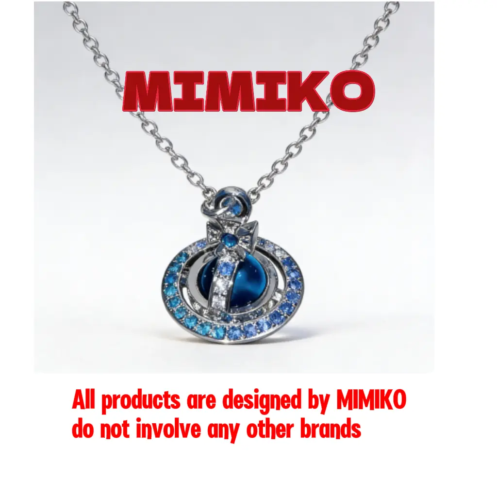 MIMIKO Women's Elegant Crystal Crown Pendant Necklace - 5mm Diameter, 50cm Chain Length, Stylish Costume Jewelry Accessory