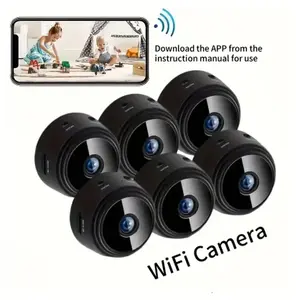 4/6pcs Mini Wireless Surveillance Camera with 2.4G WiFi, HD 1080P, Supports 128GB Cards, Night Vision, Audio, USB Power, Remote View, Wide-angle, Easy to Carry, for Home, Pet, Bedroom, Black Fridays. (Optional Monitoring Card Set)