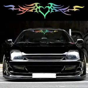 1PC Angel Wings Car Sticker, Waterproof Vinyl Decal, Gothic Style, Suitable for Car Windscreen and Windows, Universal Vehicle Modification Decoration, Multiple Colours Available, Car Decals