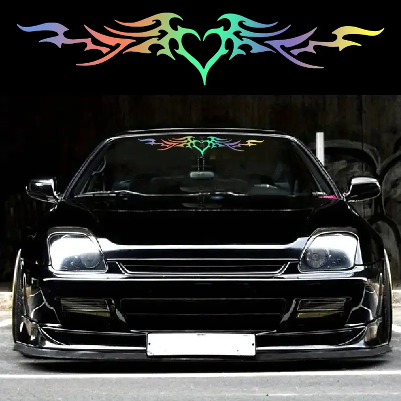 1PC Angel Wings Car Sticker, Automotive Decals, Waterproof Vinyl Decal, Gothic Style, Suitable for Car Windscreen and Windows, Multiple Colours Available, Car Decals
