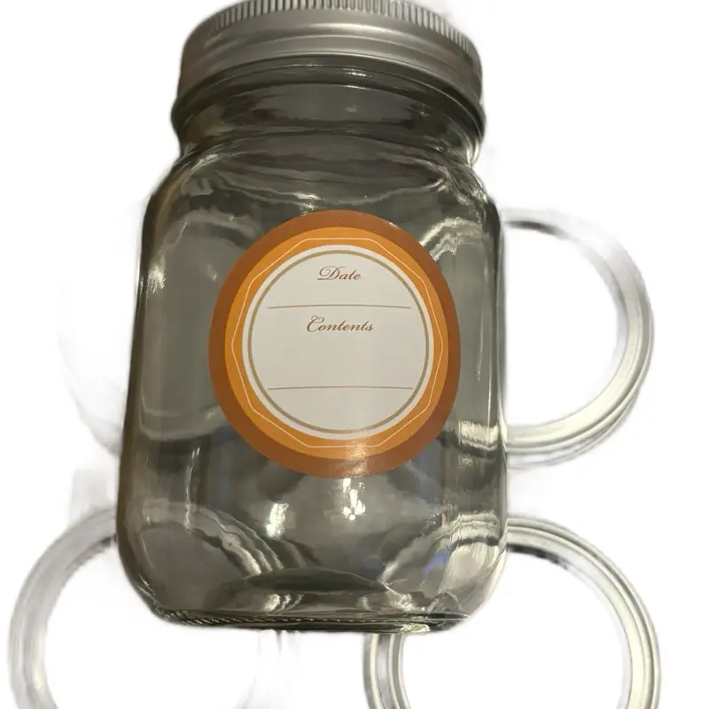 Mcupper 16 oz Mason Jars with Lids & Bands, 15 Pack Regular Mouth Canning Jars, Clear Glass for Food Storage and Fermentation