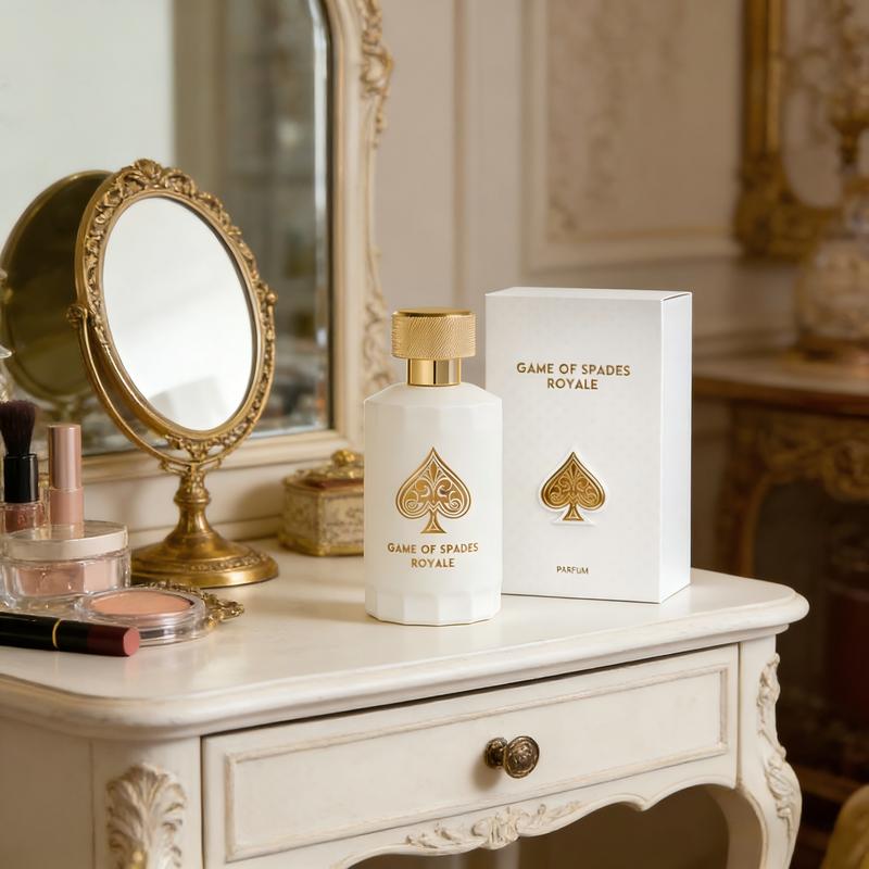 Jo Milano Game of Spades Royale Parfum Spray | 3.4 oz (100ml) | Oud Wood, Amber, Musk, Floral, Caramel Scent | Long Lasting Fragrance for Men and Women (Unisex)