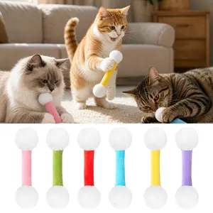 6 pieces of soft cat grinding toys, interactive catnip toys, suitable for playing alone, relieving boredom and promoting oral health