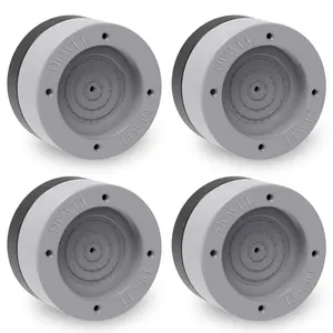 Anti-Vibration Washing Machine Support Pads - Shock & Noise Cancelling Stabilizer Mat, No More Walking or Shaking, Floor Protector for Washer & Dryer (4 Pcs)