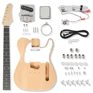 DIY Telecaster Style Electric Guitar Kit Mahogany Body